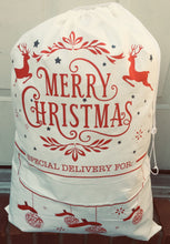 Christmas Bag with Drawstring - 27.5" x 19.6" - Seconds Quality